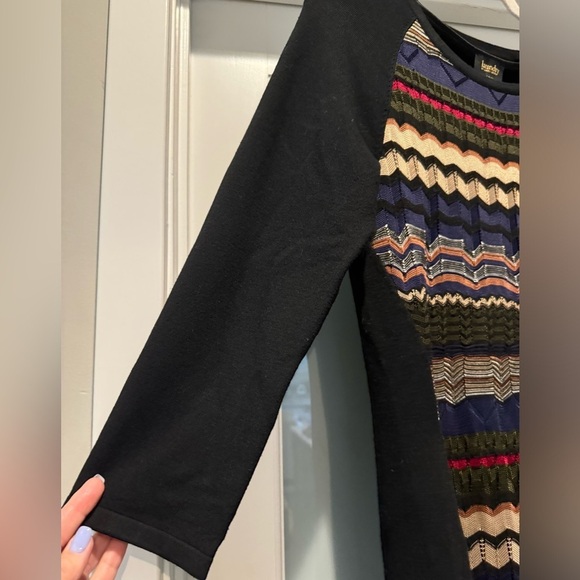 LAUNDRY by SHELLI SEGAL MIDI Dress Size M Rich Multicolored Western Fall Unique - Picture 7 of 14